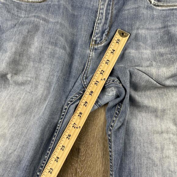 Y2K Tommy Bahama Denim Blue Jeans Men's 35 / 30 Standard Distressed - Picture 5 of 8